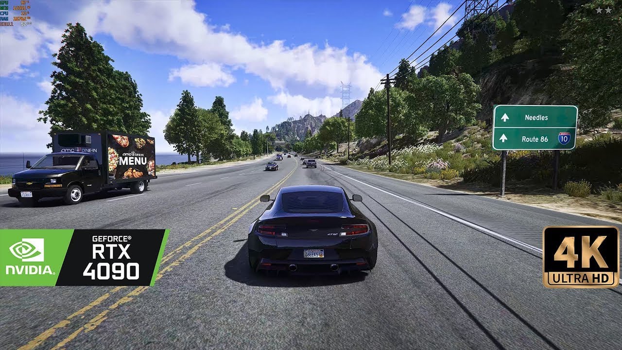 [4K60] Most Realistic GTAV ever! Raytracing | QuantV 3D Clouds | GTAV Real | Realistic traffic