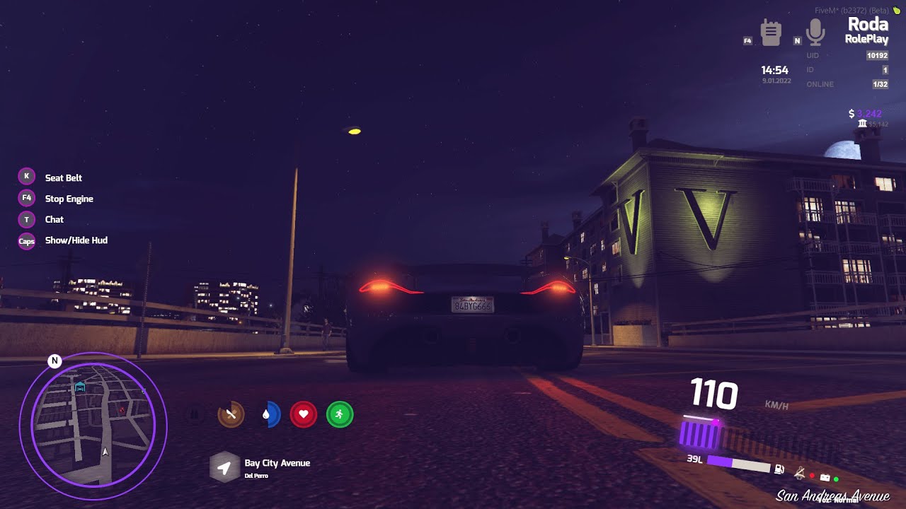 FREE | ESX&QBCore | Roda Modern Hud