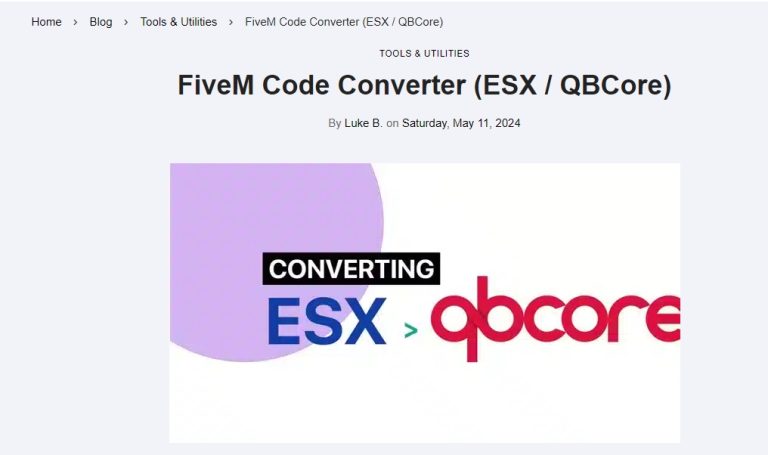 Instructions : Convertir le code FiveM (Framework/ESX/QBCore)