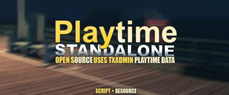 Open Source Playtime via txAdmin Daten